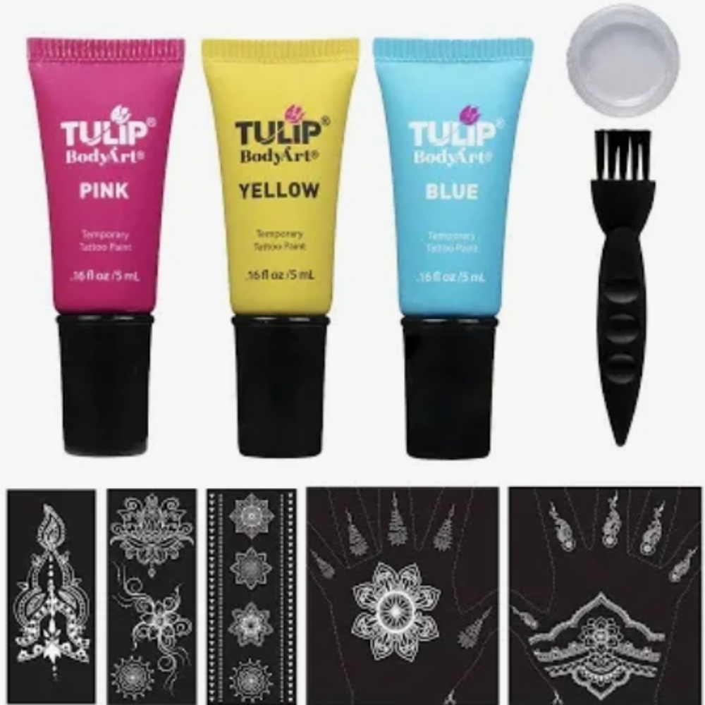 Henna Effects Body Art Paint Kit Tulip Body Art Cosmetics Tattoo - Picture 4 of 7